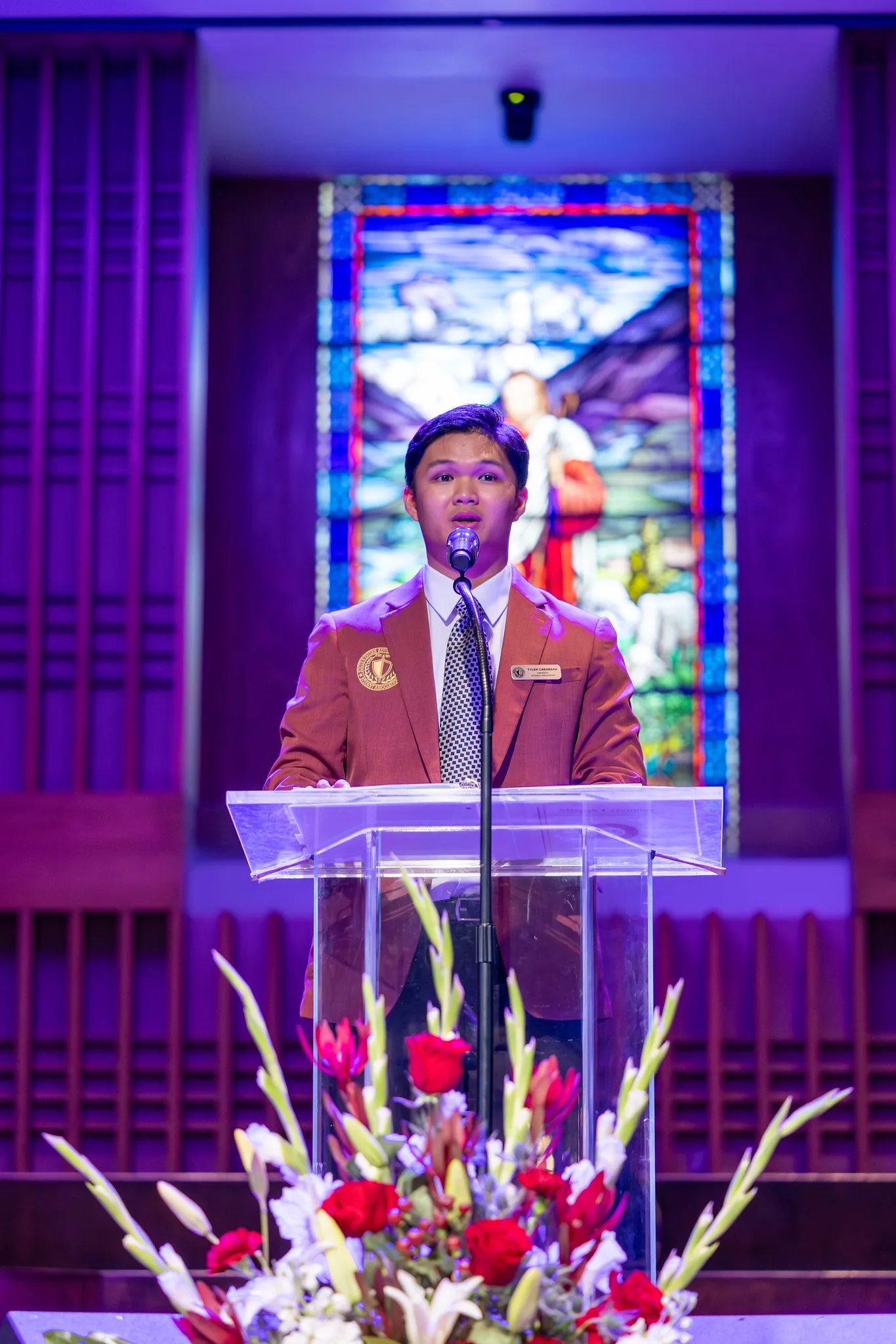 guy giving speech