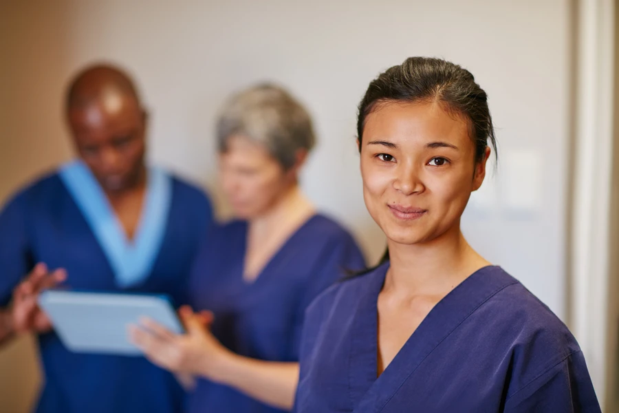 Woman Nurse Smiling 
