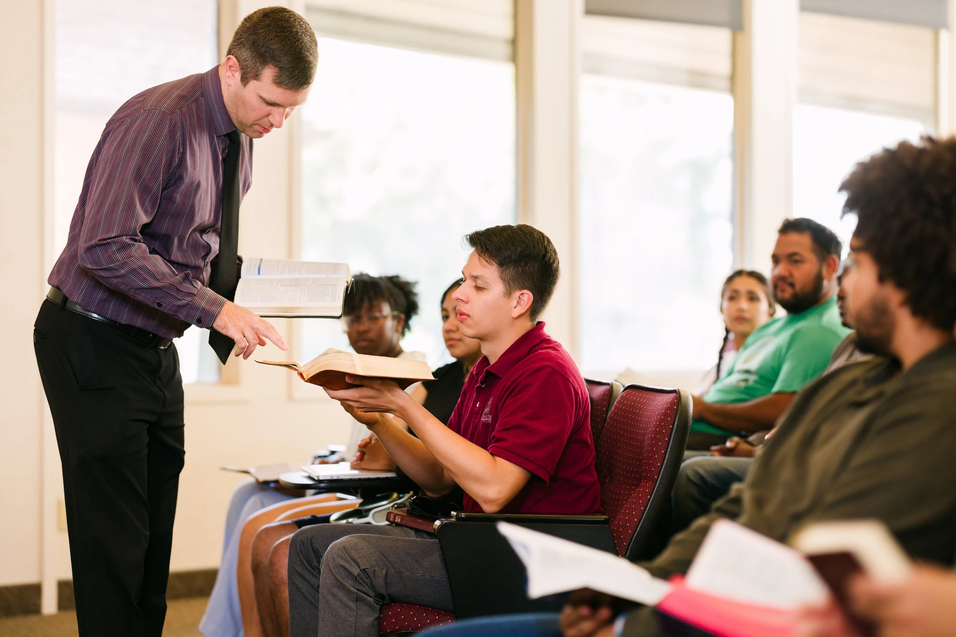 Theology Student Learning about the Bible