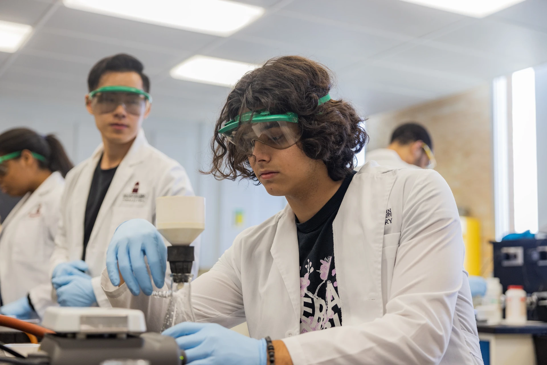 SWAU chemistry class lab in scales hall
