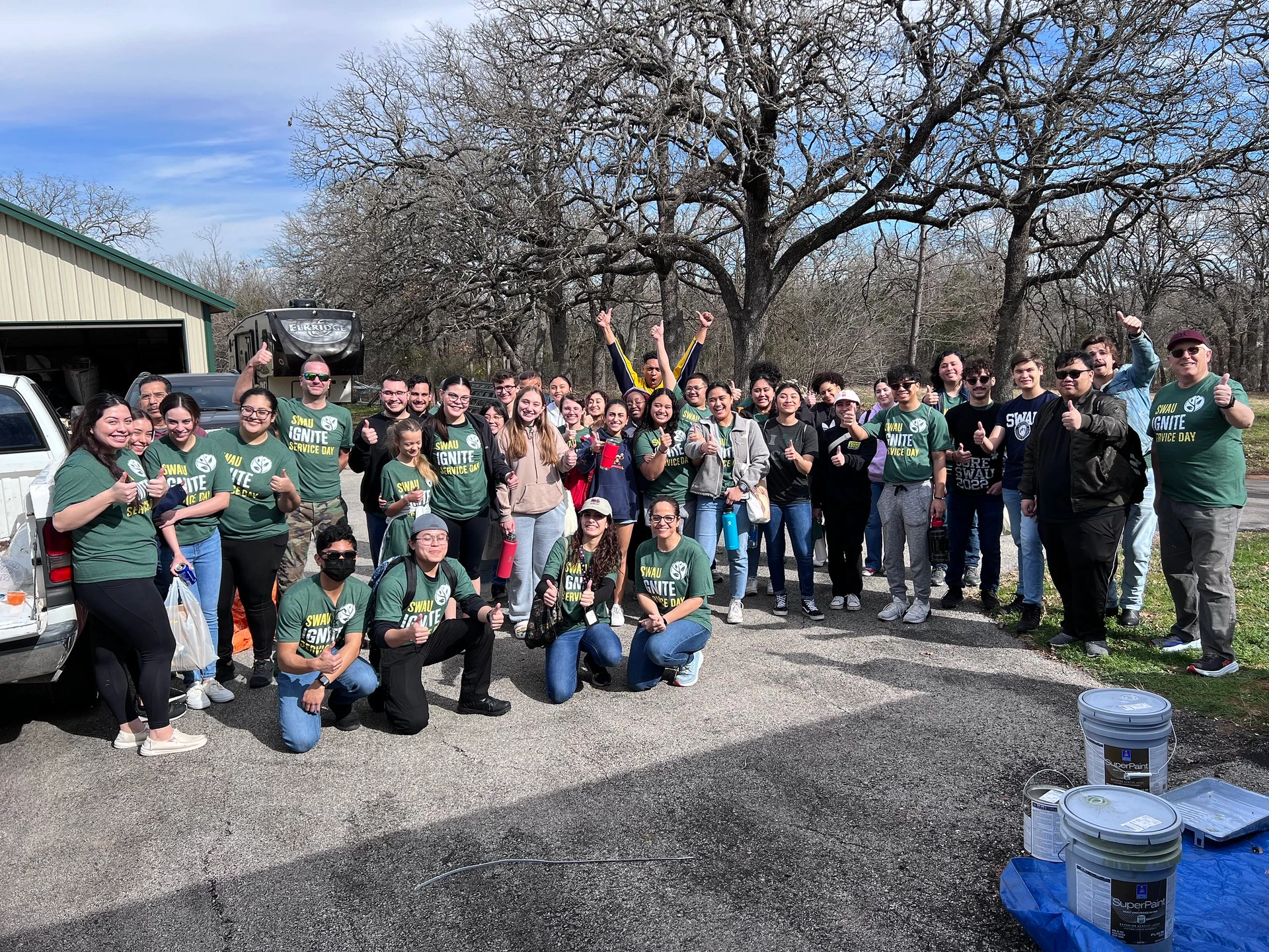 SWAU Ignite Community Service Day House Painting